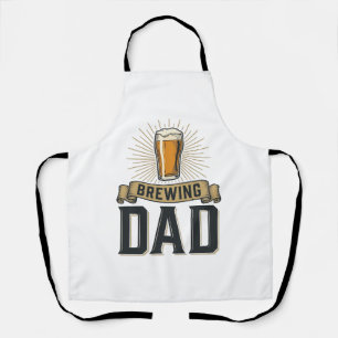 Brewing Dad Beer Vintage Engraving Shirt Design_1 Apron