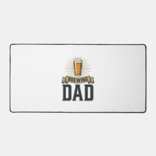 Brewing Dad Beer Vintage Engraving Shirt Design_1 Desk Mat
