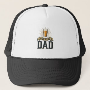 Brewing Dad Beer Vintage Engraving Shirt Design_1 Trucker Hat