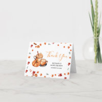 Brewing Pumpkin Spice Coffee Baby Shower Folded