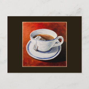 Brewing Tea in a Cup Postcard