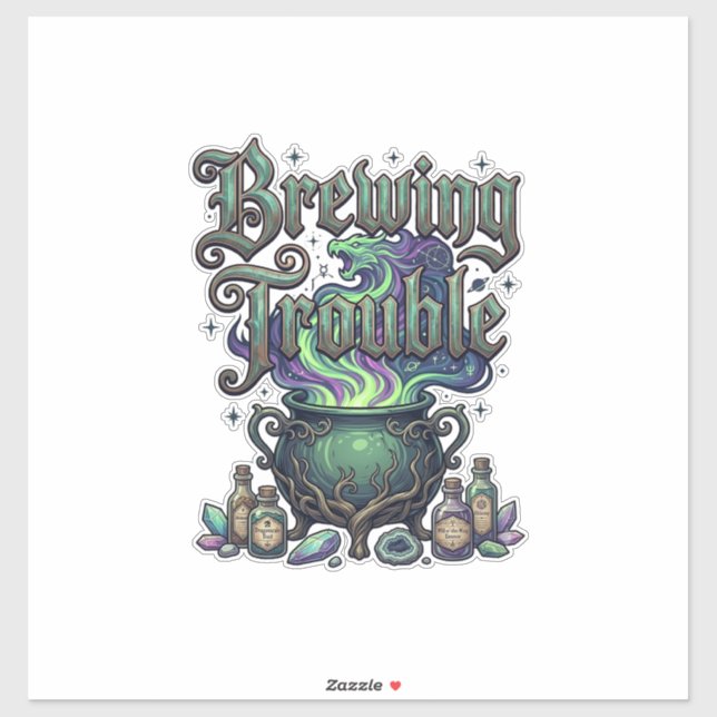 Brewing Trouble Cauldron Dragon Alchemy Crystals H (Sheet)