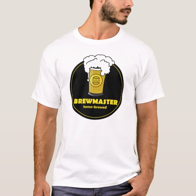 Brewmaster Beer home-brewed Dad T-Shirt (Front)