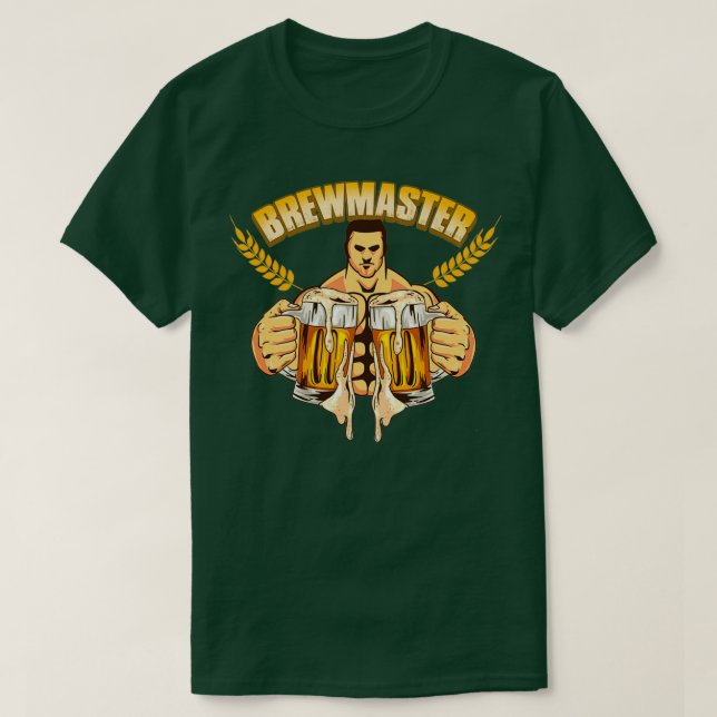 Brewmaster Craft Beer Master Home Brewing Brewer T-Shirt (Design Front)