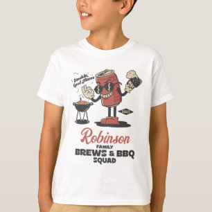 Brews And BBQ Squad Funny Barbeque Family Custom  T-Shirt