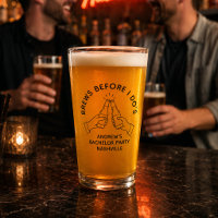 Brews Before I Do's Bachelor Party Beer Pint Glass