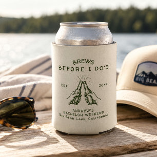Brews Before I Do's Bachelor Party Custom  Can Cooler