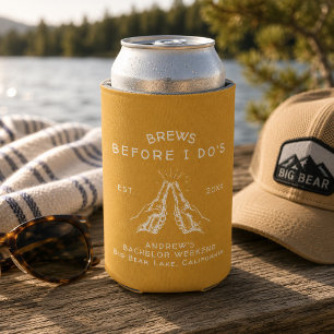 Brews Before I Do's Bachelor Party Custom  Can Cooler