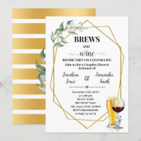 Brews & Wine before I do Greenery Bridal Shower
