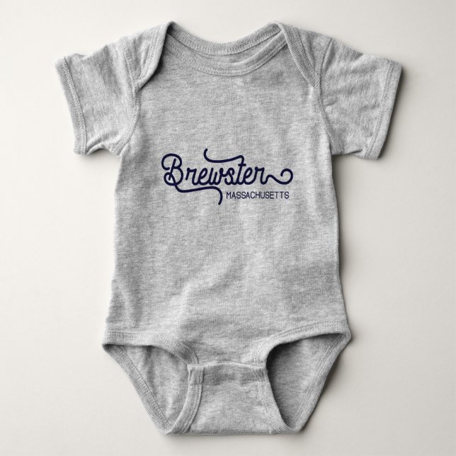 Brewster Massachusetts Baby Bodysuit (Front)