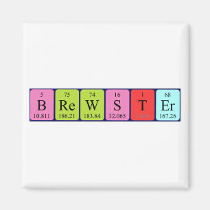 Brewster periodic table name magnet
