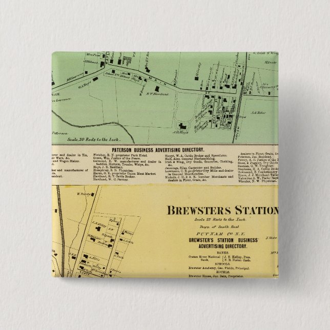 Brewsters Sta, Patterson 15 Cm Square Badge (Front)