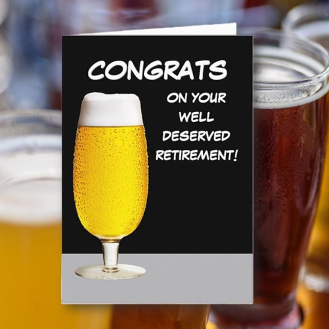Brewtiful! Fun, Retirement retiree Greeting Card (Creator Uploaded)