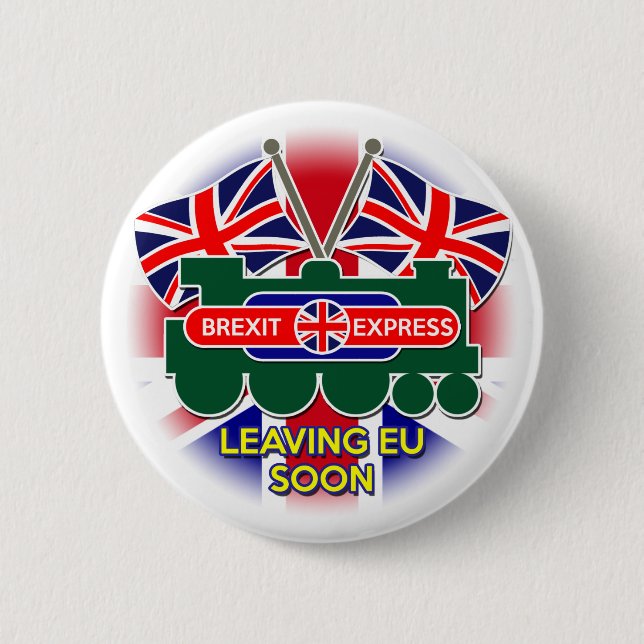 Brexit 6 Cm Round Badge (Front)