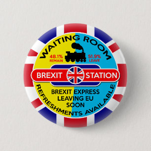 Brexit 6 Cm Round Badge