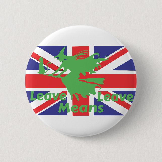 brexit 6 cm round badge (Front)