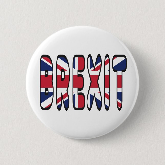 Brexit 6 Cm Round Badge (Front)