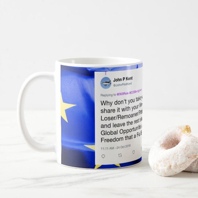 Brexit Benefits Philosophy Mug (With Donut)