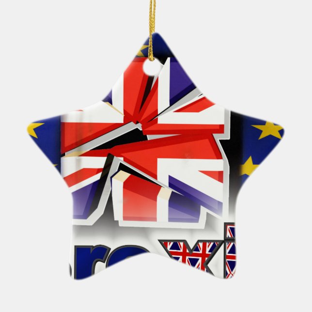 brexit ceramic tree decoration (Front)