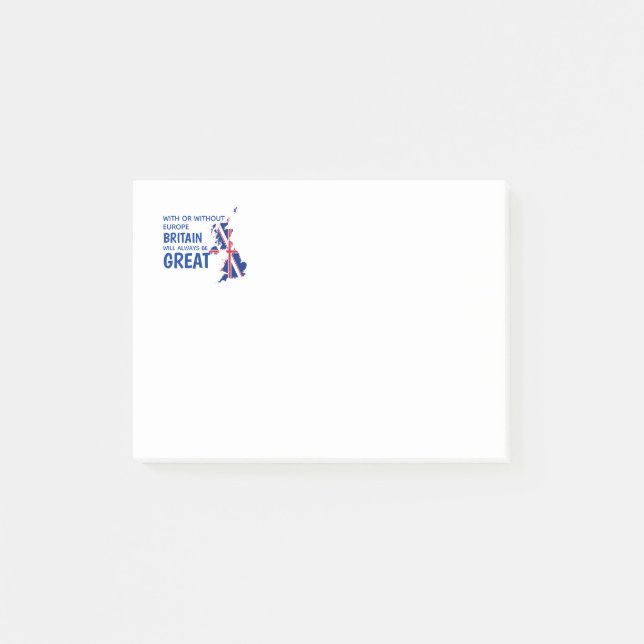 BREXIT GREAT BRITAIN EUROPE POST-IT NOTES (Front)