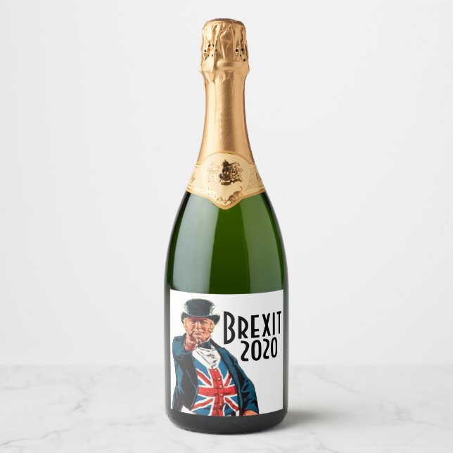 Brexit John Bull Sparkling Wine Label (Front)