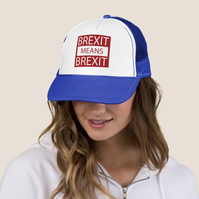 Brexit Means Brexit Trucker Hat (In Situ)