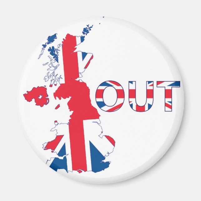 BREXIT OUT UNION JACK MAGNET (Front)