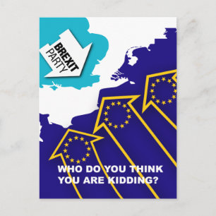 Brexit Party Dad's Army Postcard