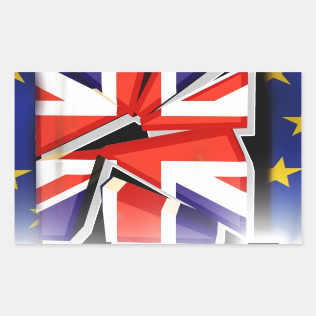 brexit rectangular sticker (Front)