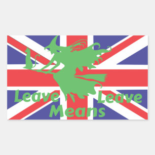 brexit rectangular sticker