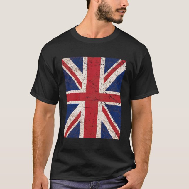 Brexit Uk British Union Jack Flag T-Shirt (Front)