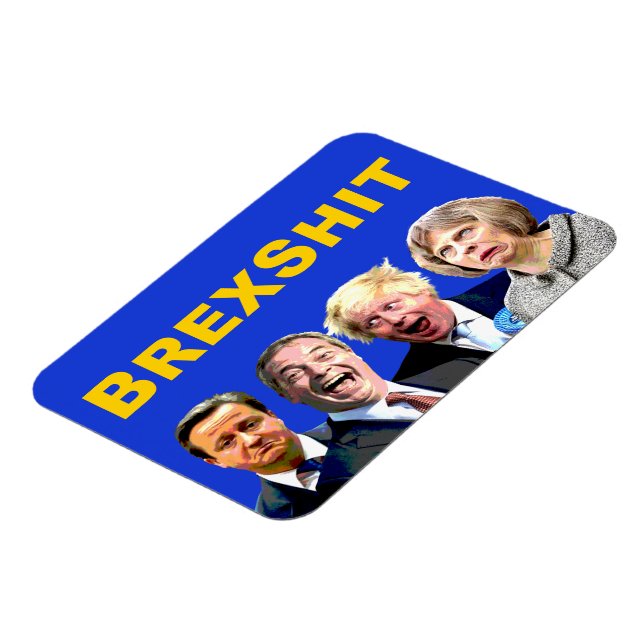BREXSHIT, funny anti Brexit referendum message: Magnet (Left Side)