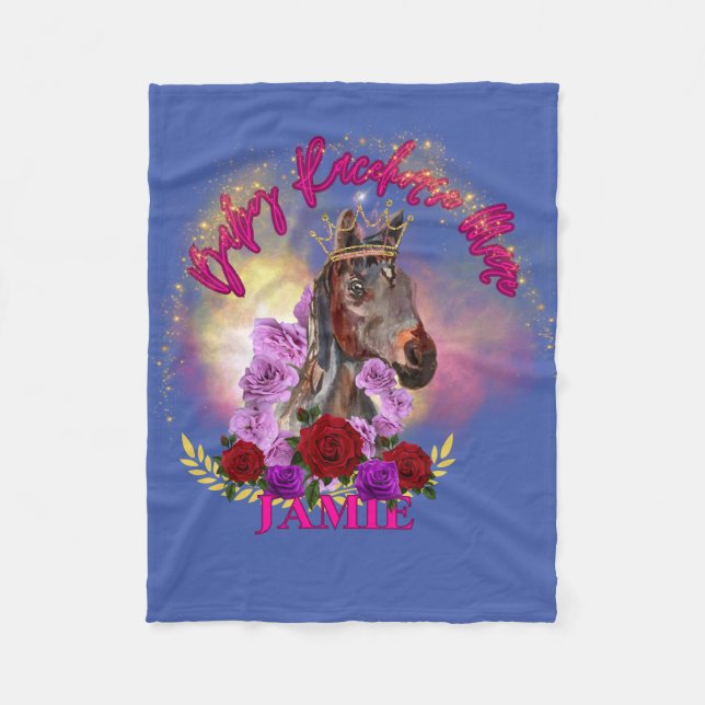 BRHM GLAMEROUS GLITTER FLEECE BLANKET (Front)