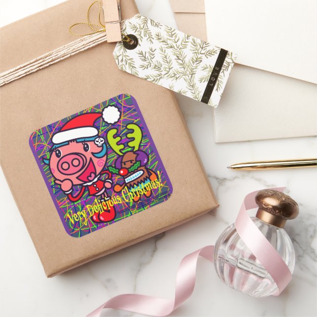 Bri and Teri Square Sticker (Gifting)