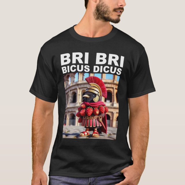 Bri Bri Bicus Discus Funny Meme Italian Brainrot T-Shirt (Front)