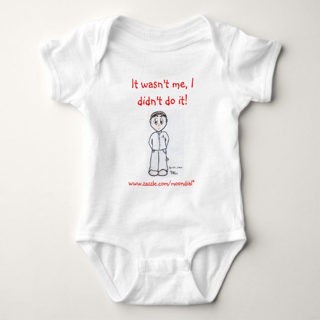 BRI-UK-Mafia, It wasn't me, I didn't do it!, ww... Baby Bodysuit (Front)