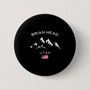 Brian Head Ski Resort Rocky Mountains Skiing Souve 6 Cm Round Badge