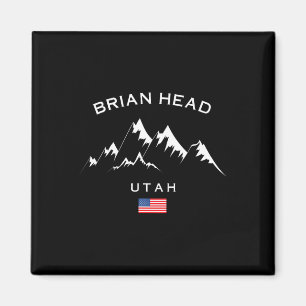 Brian Head Ski Resort Rocky Mountains Skiing Souve Magnet