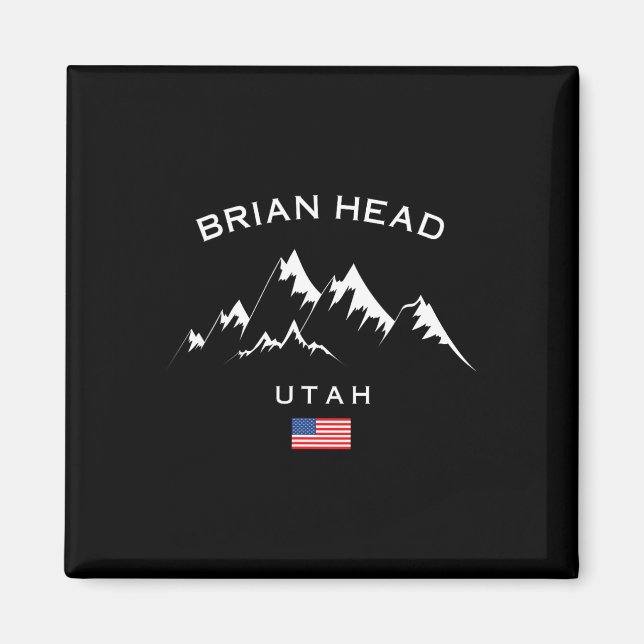 Brian Head Ski Resort Rocky Mountains Skiing Souve Magnet (Front)