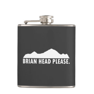 Brian Head Utah Please Hip Flask