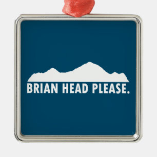 Brian Head Utah Please Metal Tree Decoration