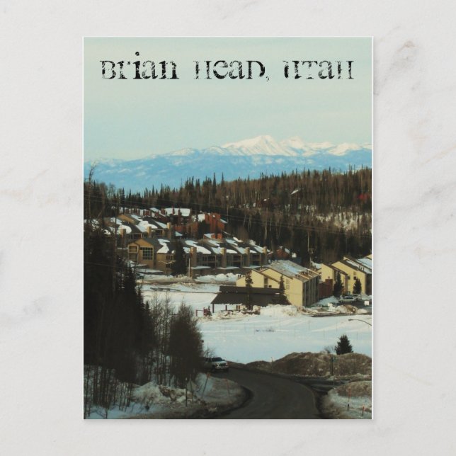 Brian Head, Utah Postcard (Front)