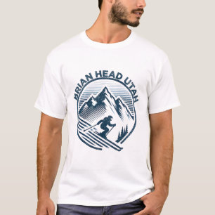 Brian Head Utah Ski Resort Winter Skiing T-Shirt