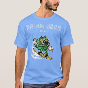 Brian Head UtahFunny Snowboarding Beer Hops  T-Shirt