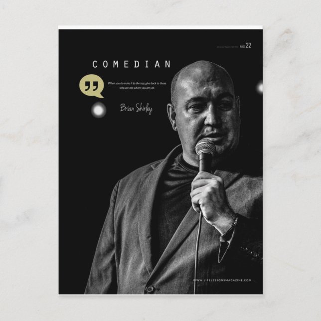 Brian T Shirley Postcard (Front)