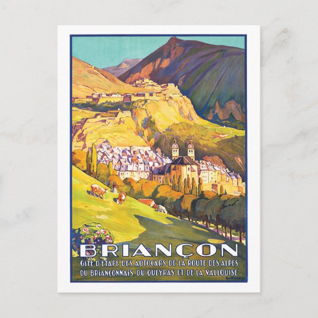 Briançon, Beautiful Town in French Alpes, France Postcard (Front)