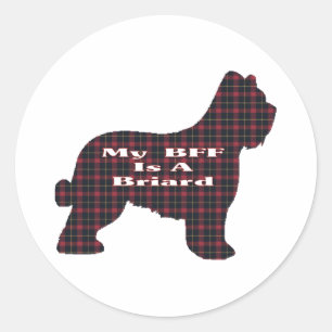Briard BFF Sticker