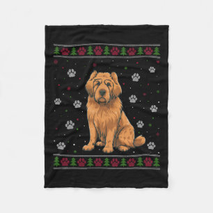 Briard Christmas Sweater Xmas Pet Animal Dog Lover Fleece Blanket