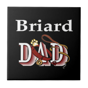 Briard Dad Tile