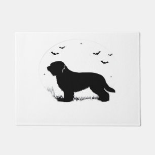 Briard Dog � Halloween Moon Silhouette Oversized T Doormat